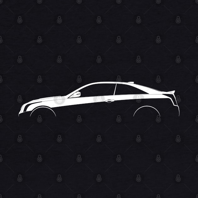 Cadillac ATS-V Coupe Silhouette by Car-Silhouettes